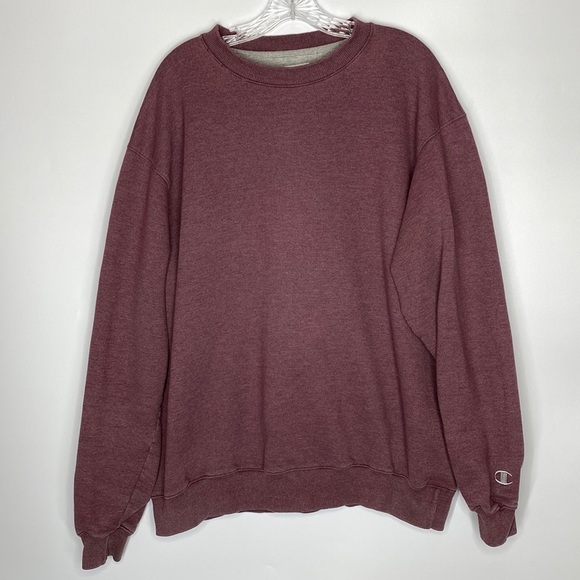 Champion Eco Burgundy Red Crewneck Sweatshirt XL - Picture 1 of 6